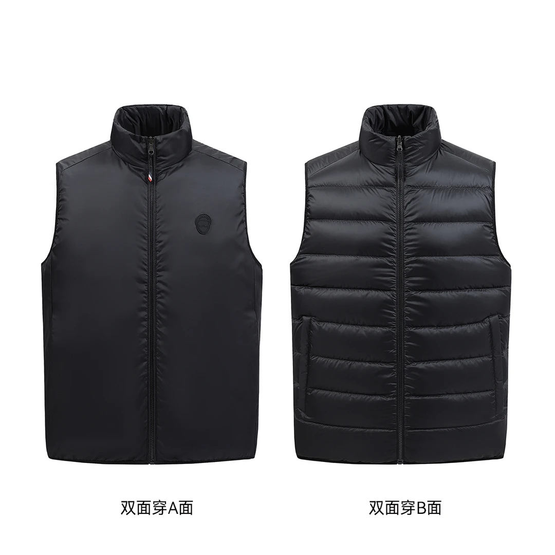 汉堡系列双面穿马甲拒水羽绒春秋冬可穿男女同款895