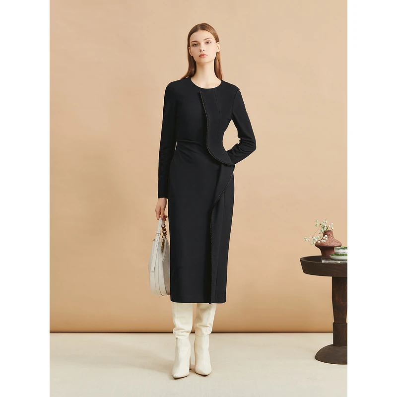 YINER音儿冬季新款连衣裙8C34505010