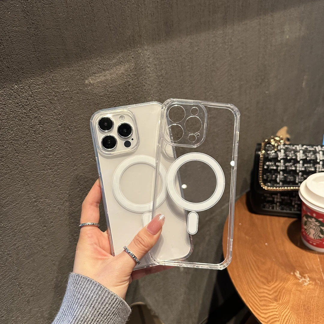 Magsafe磁吸透明苹果13亚克力iPhone14Promax手机壳12全包11防摔x
