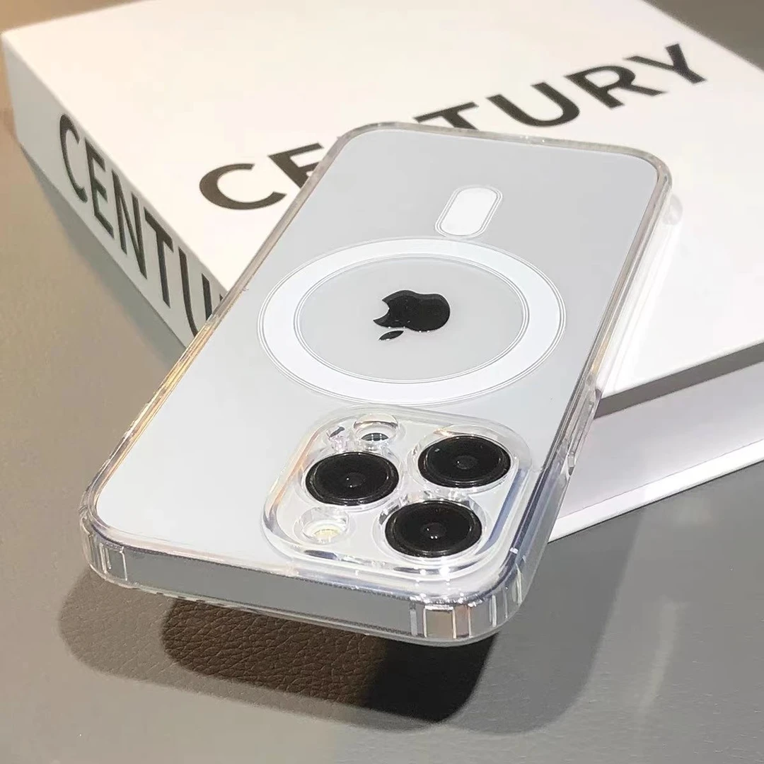 Magsafe磁吸iphone14promax手机壳亚克力苹果13 11硬壳12透明全包