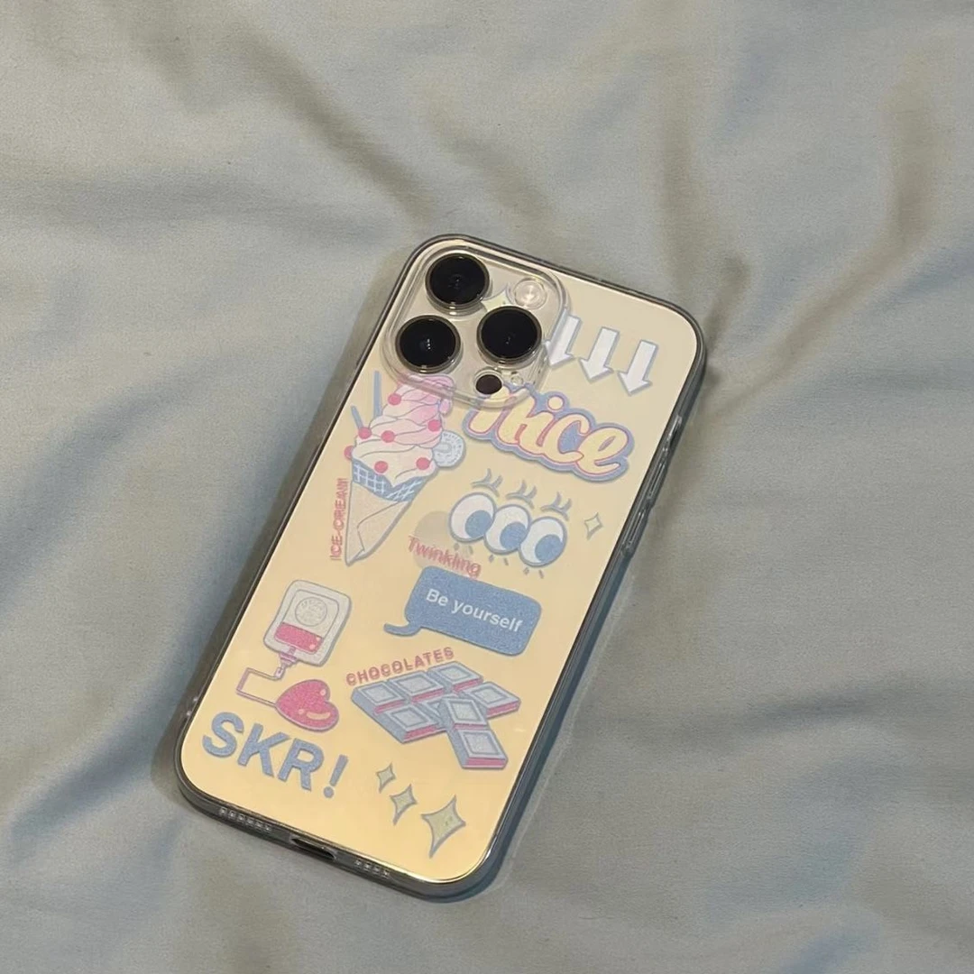 创意个性苹果15夏日冰淇淋iPhone13promax手机壳磨砂12防摔保/14