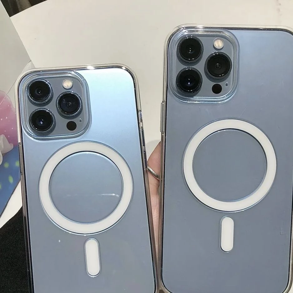 苹果13promax手机壳iphone15磁吸无线充电防摔12透明11磨砂硬X/14