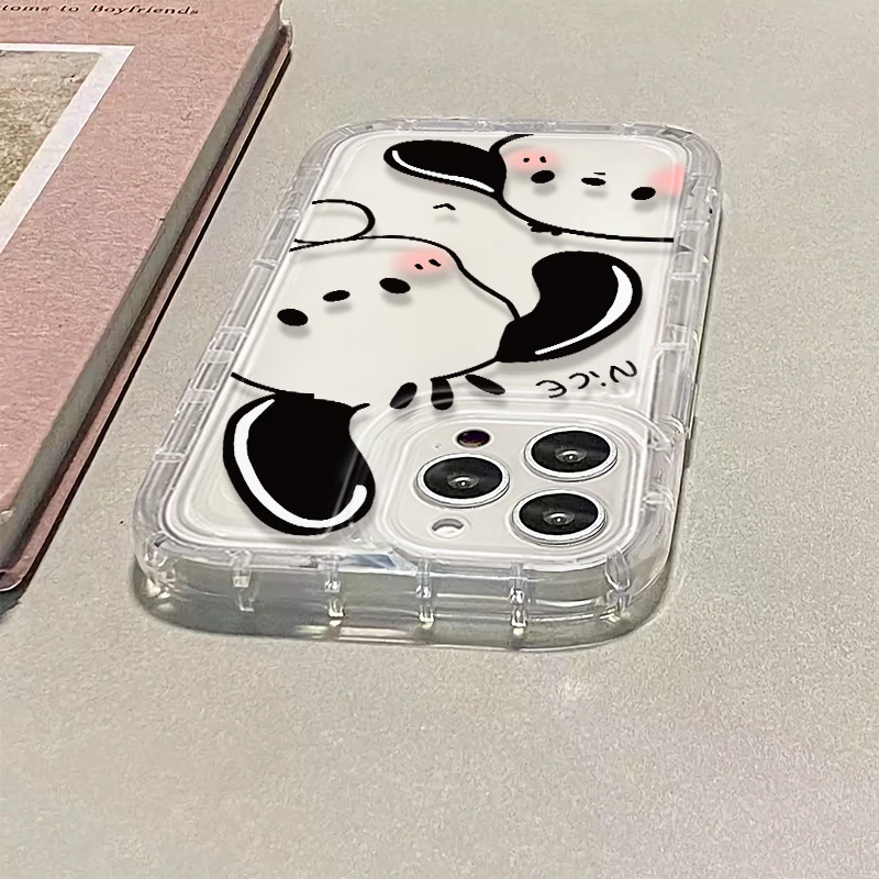 卡通苹果13手机壳iPhone14pro个性12/11硅胶x/xr透明78p防摔xsmax