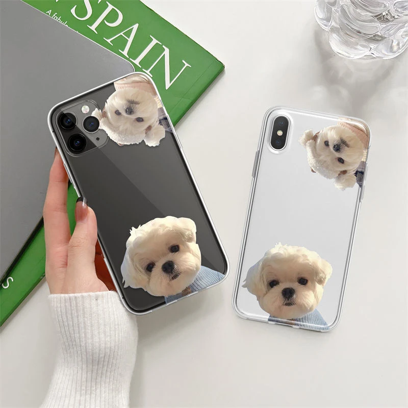 苹果15promax手机壳爆款可爱探头狗iPhone13防摔12透明11软硅/14