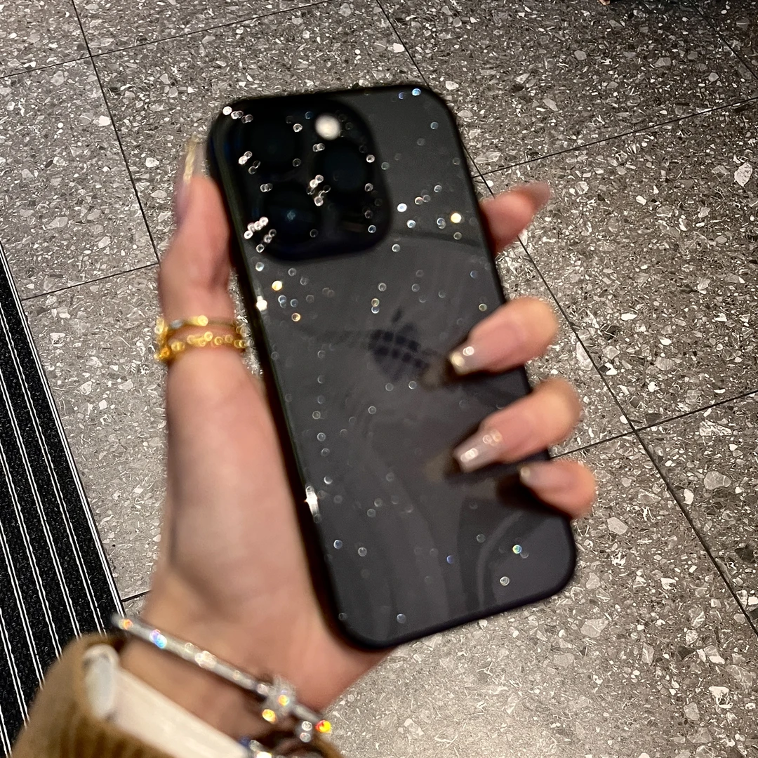 【透明闪粉】iPhone15Promax手机壳苹果14Pro/13新款12高级11硬壳