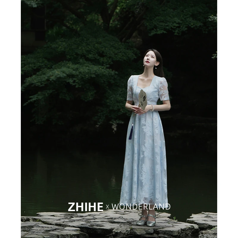 无艳一禾【酒笙清栀】上衣YH023460吊带裙YH023461