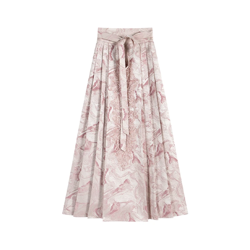 至禾Wonderland【传花信】搭配新中式重工华丽改良马面裙YH024385