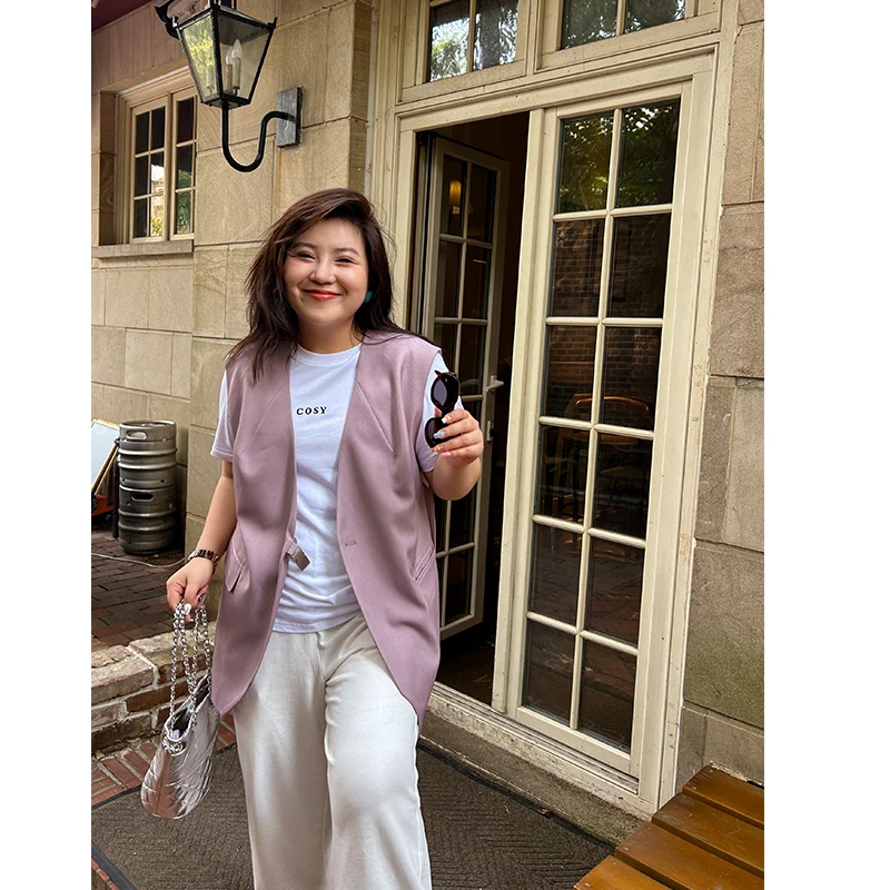 玫瑰的故事/胖mm大码通勤马甲