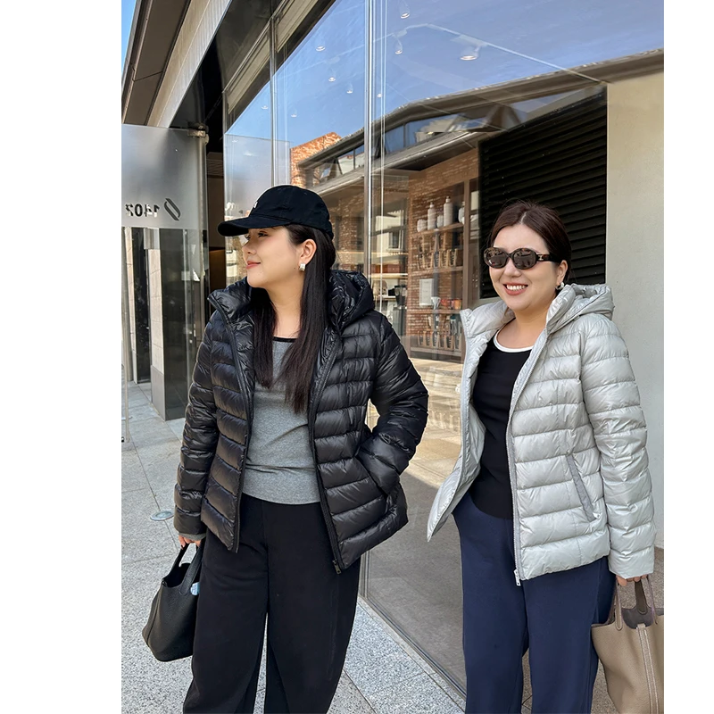 轻暖羽绒服/胖mm大码 收腰显瘦！0压无负担！保暖！