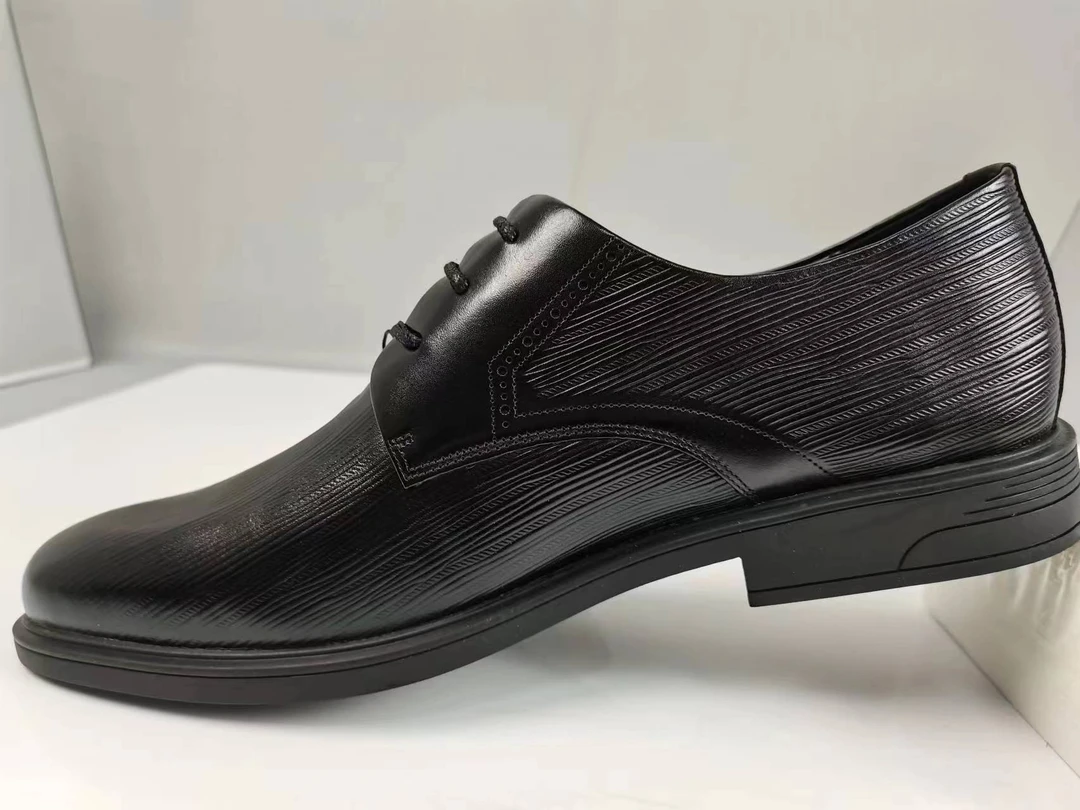 华伦家黑色舒适时尚百搭商务系带男皮鞋（K1BN236030D01）-男174