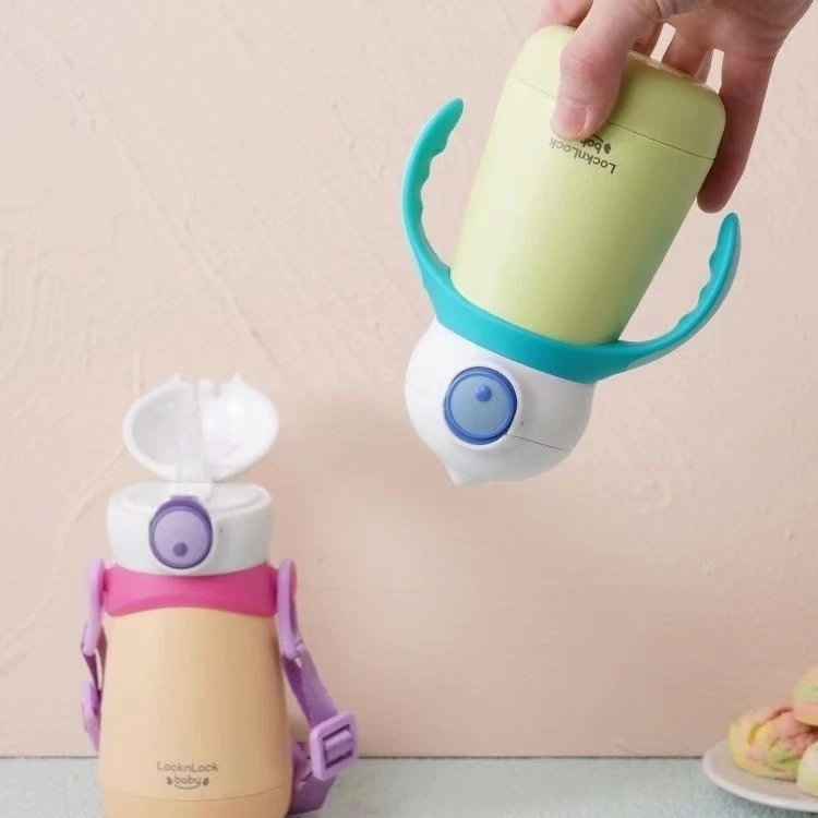 【佳佳1】大眼儿童学饮杯316L不锈钢带吸管水壶幼儿园宝宝喝水杯子