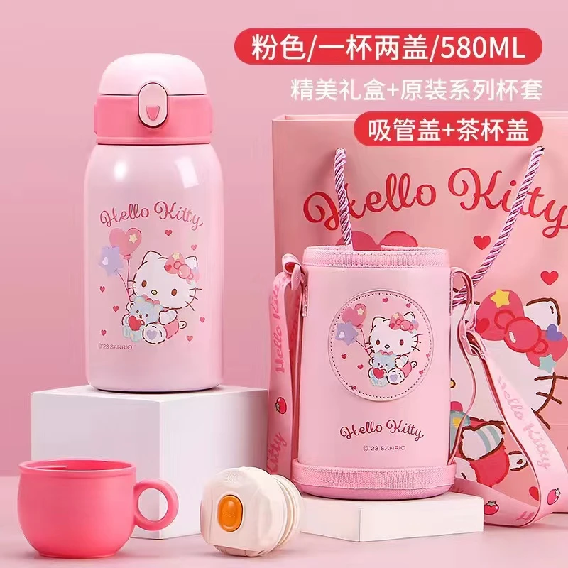 【佳佳1】儿童保温杯礼盒水壶便携小学生男双盖吸管杯