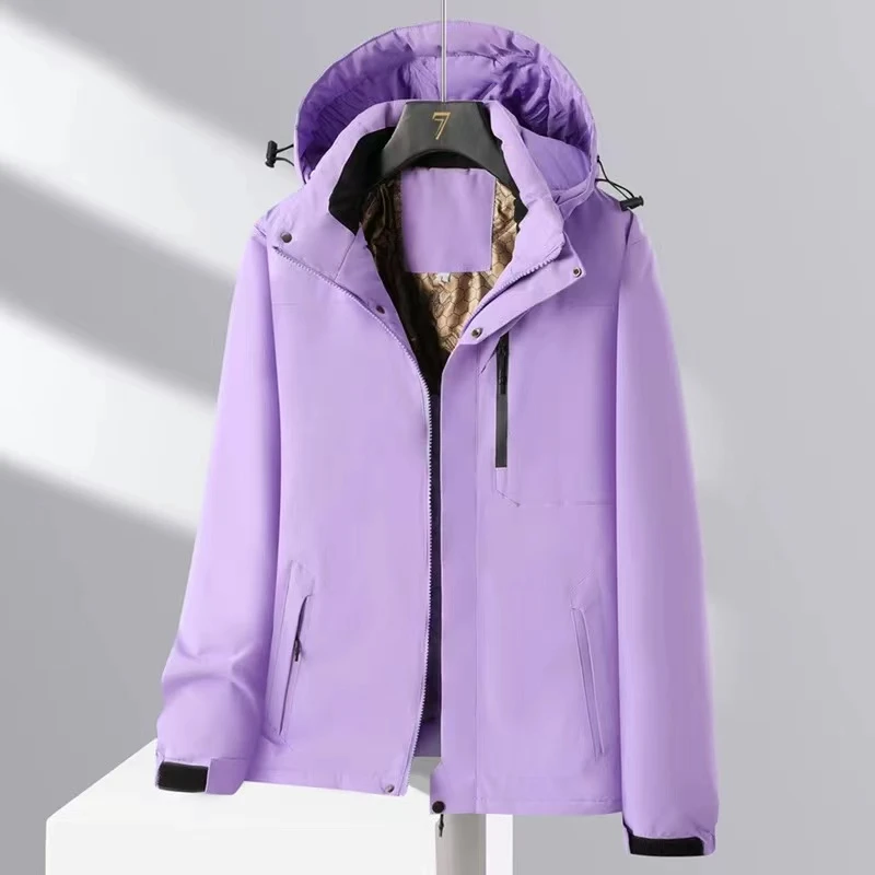 2357百搭简约女款2024爆款户外冲锋衣外套