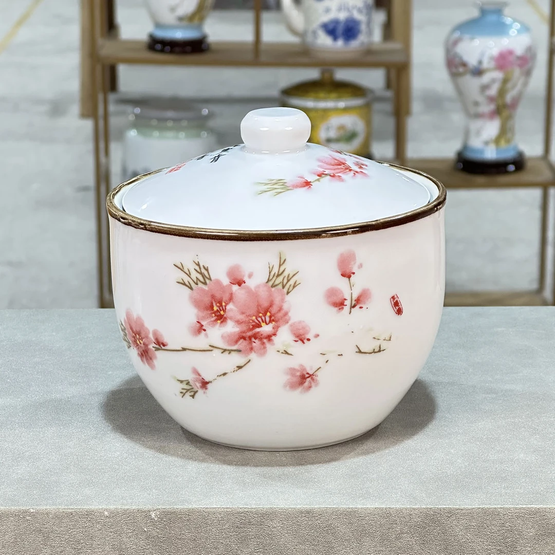 景德镇盐罐糖罐炖盅【花色随机】