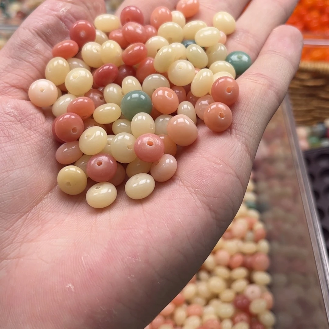 【闪购商品】白玉菩提吊坠z9/100+50颗算盘微瑕