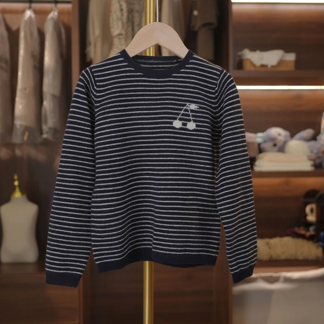 泡芙定制  女童羊毛针织卫衣儿童卫衣女童卫衣长袖卫衣 DY240822