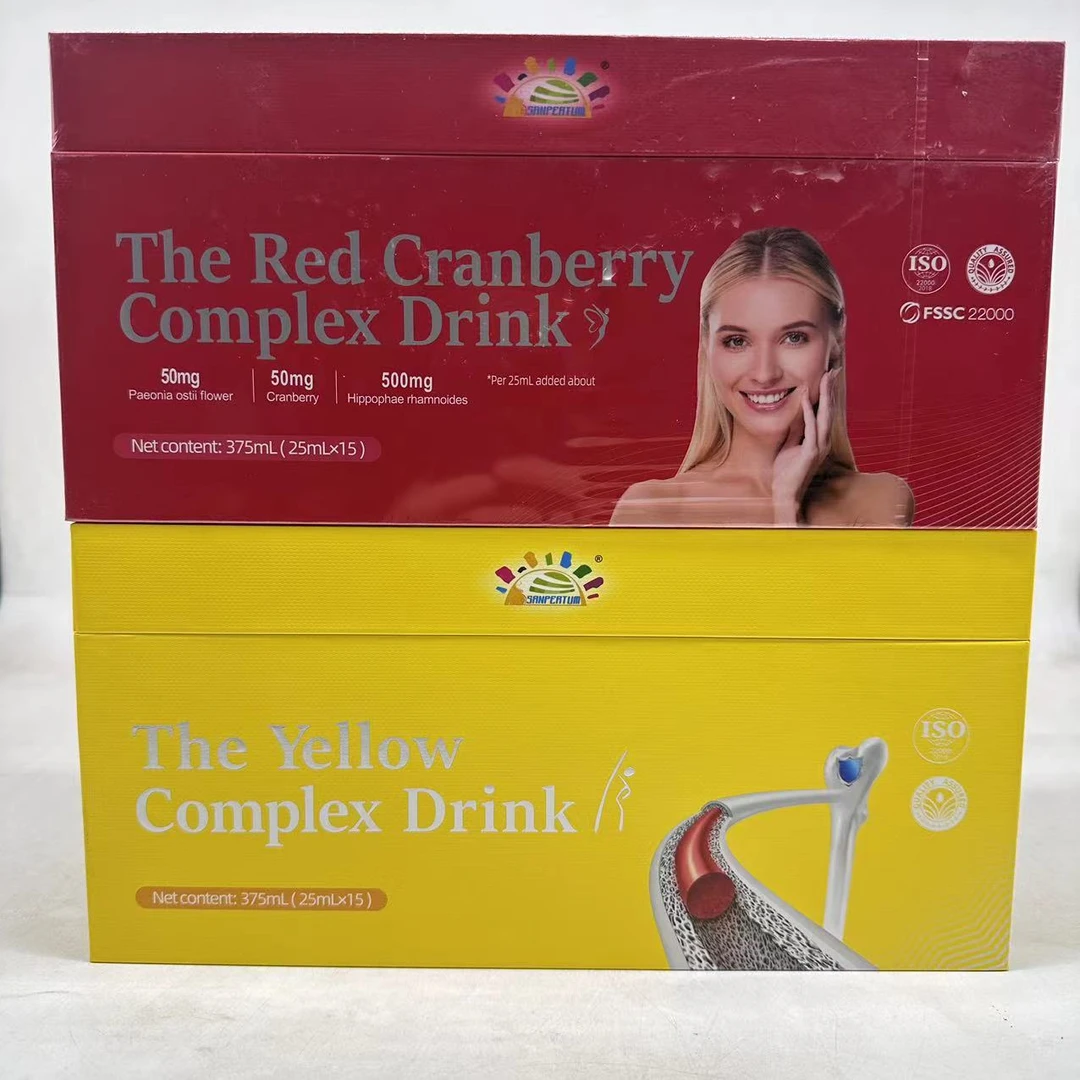 发2盒共30瓶 24年9月29到期荷兰进口 叁佰添蔓越莓/姜黄复合饮品