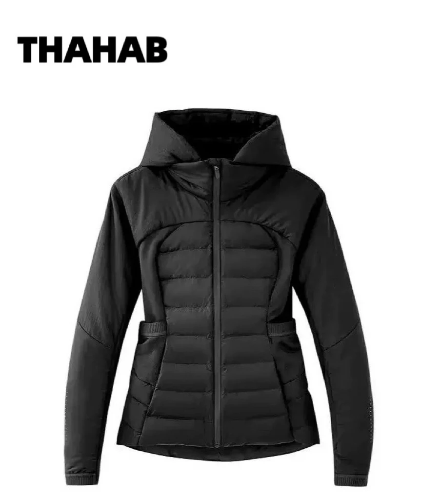 户外冬季修身运动可拆卸连帽羽绒服