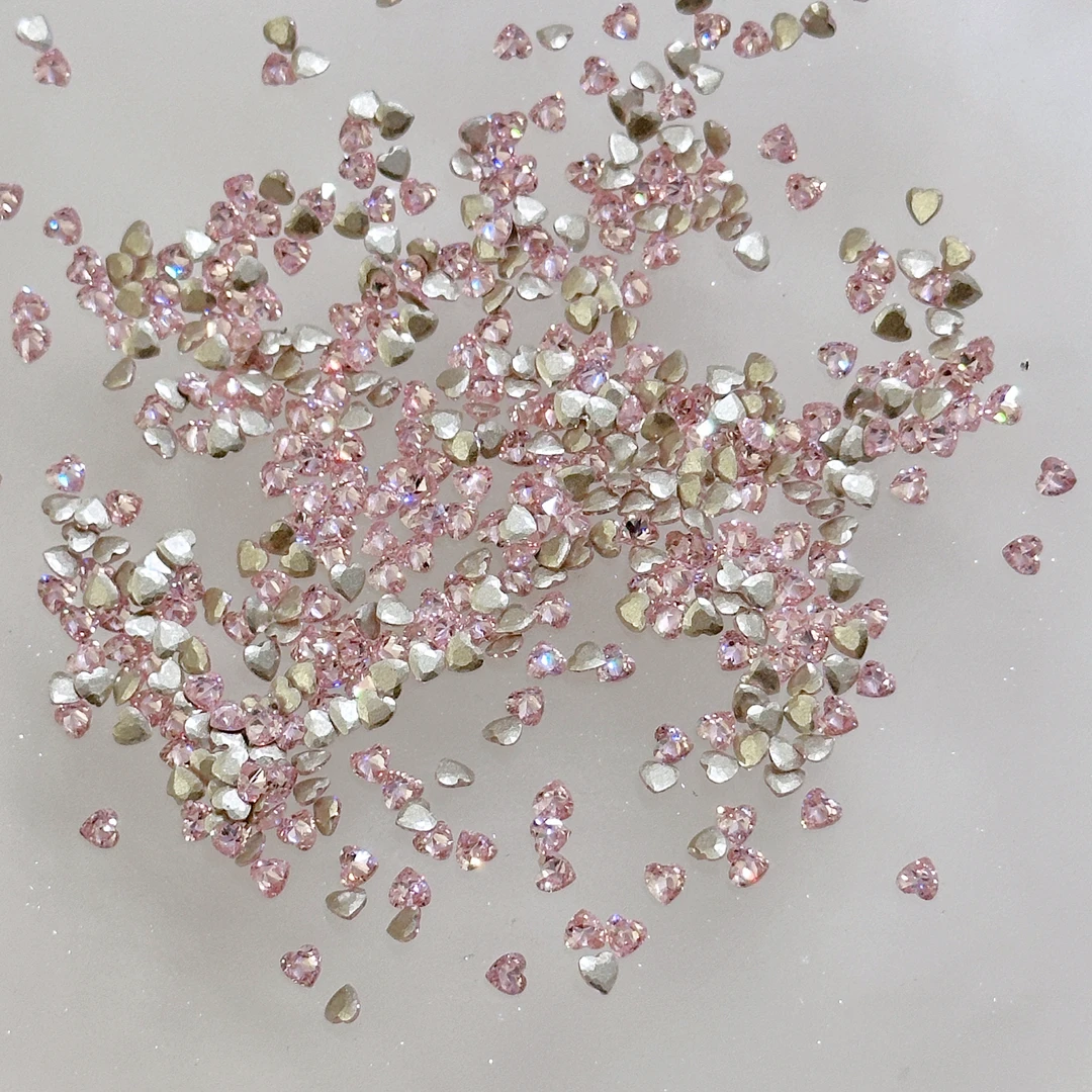 平底彩色锆石微锆进口料高品5A异形美甲钻精品DIY轻奢迷你小锆石