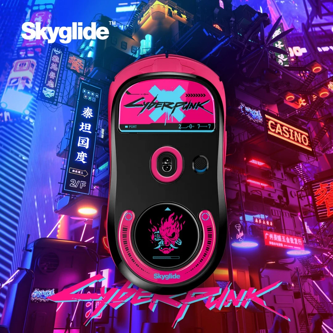 泰坦Skyglide电竞顺滑钢化玻璃鼠标脚贴适用于罗技GPW2GPW3代毒蝰