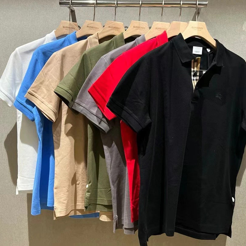 未使用 BURBERRY/博柏利 男款刺绣战马标短袖Polo衫半袖