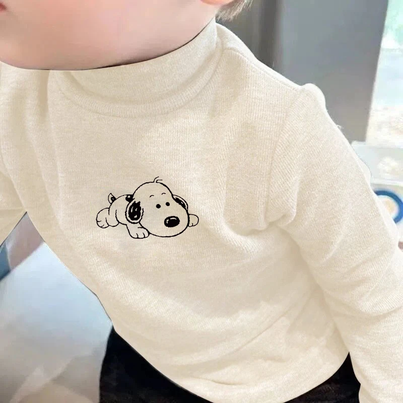 童装儿童德绒打底衫2025新款中小童卡通上衣男女童宝宝洋气秋冬装