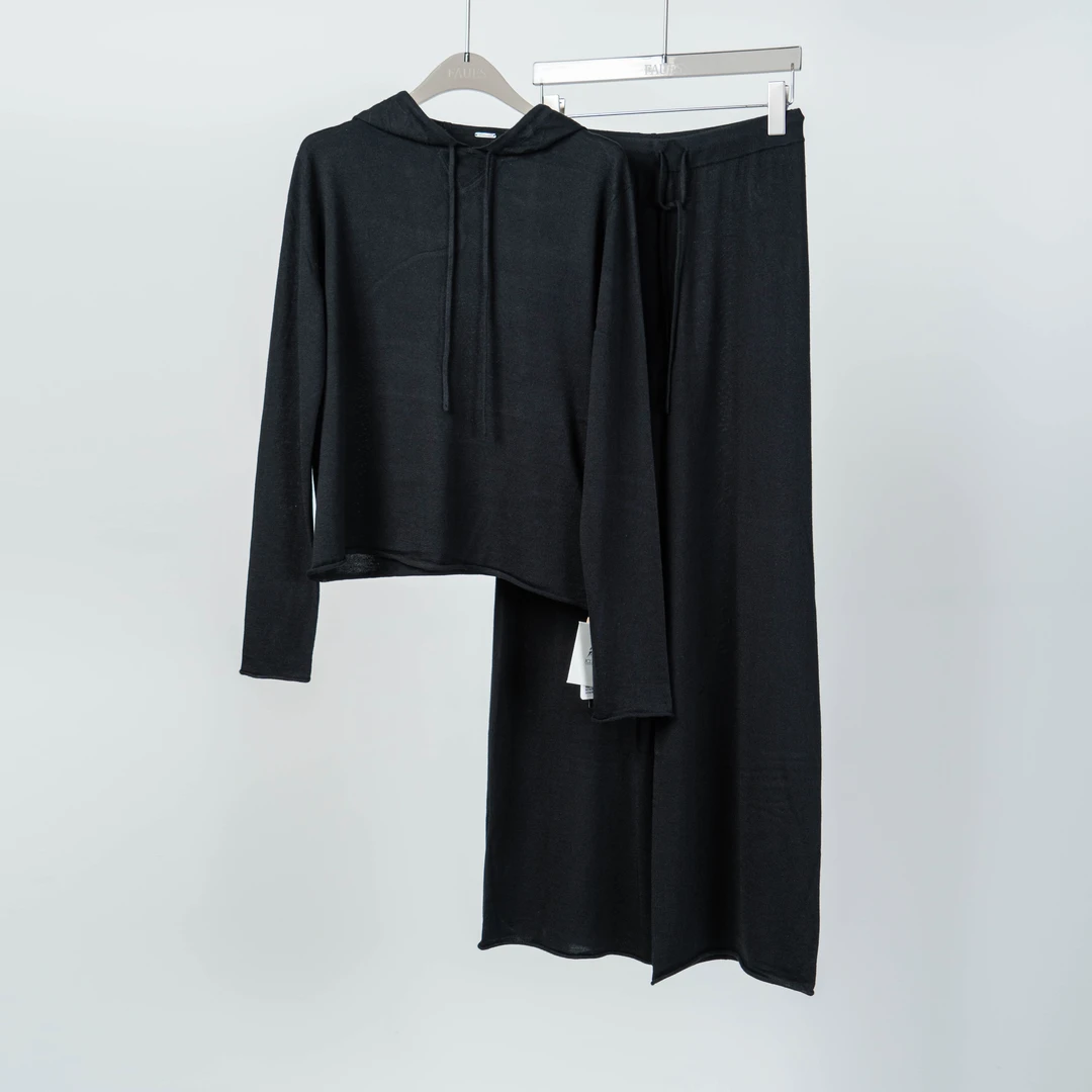 JCLP 暗夜玫瑰 极简百搭不挑人时髦高品质真丝羊绒套装