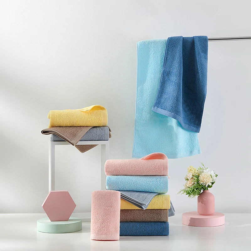 洁玉新疆纯棉毛巾2条装 32*70cm 90g/条