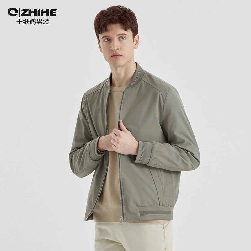千纸鹤飞行员男装夹克新款百搭防风休闲棒球服休闲男外套30774