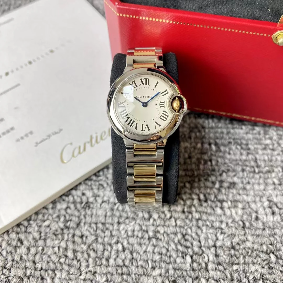 95新 Cartier/卡地亚 卡地亚/蓝气球/石英女表/28/单表