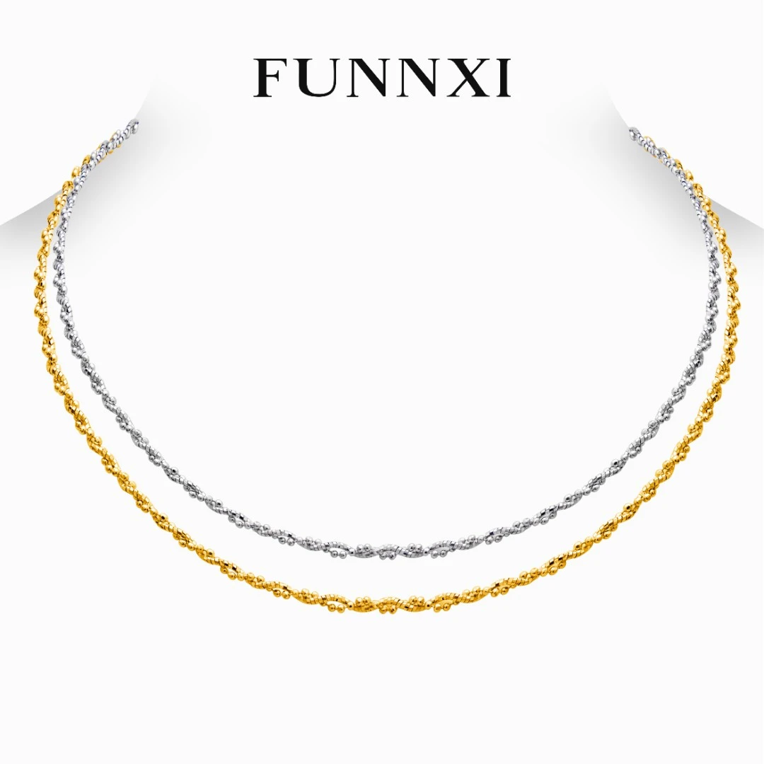 FUNNXI 链子925银合成锆石 【银河】时尚碎银子小众多功能素款女款