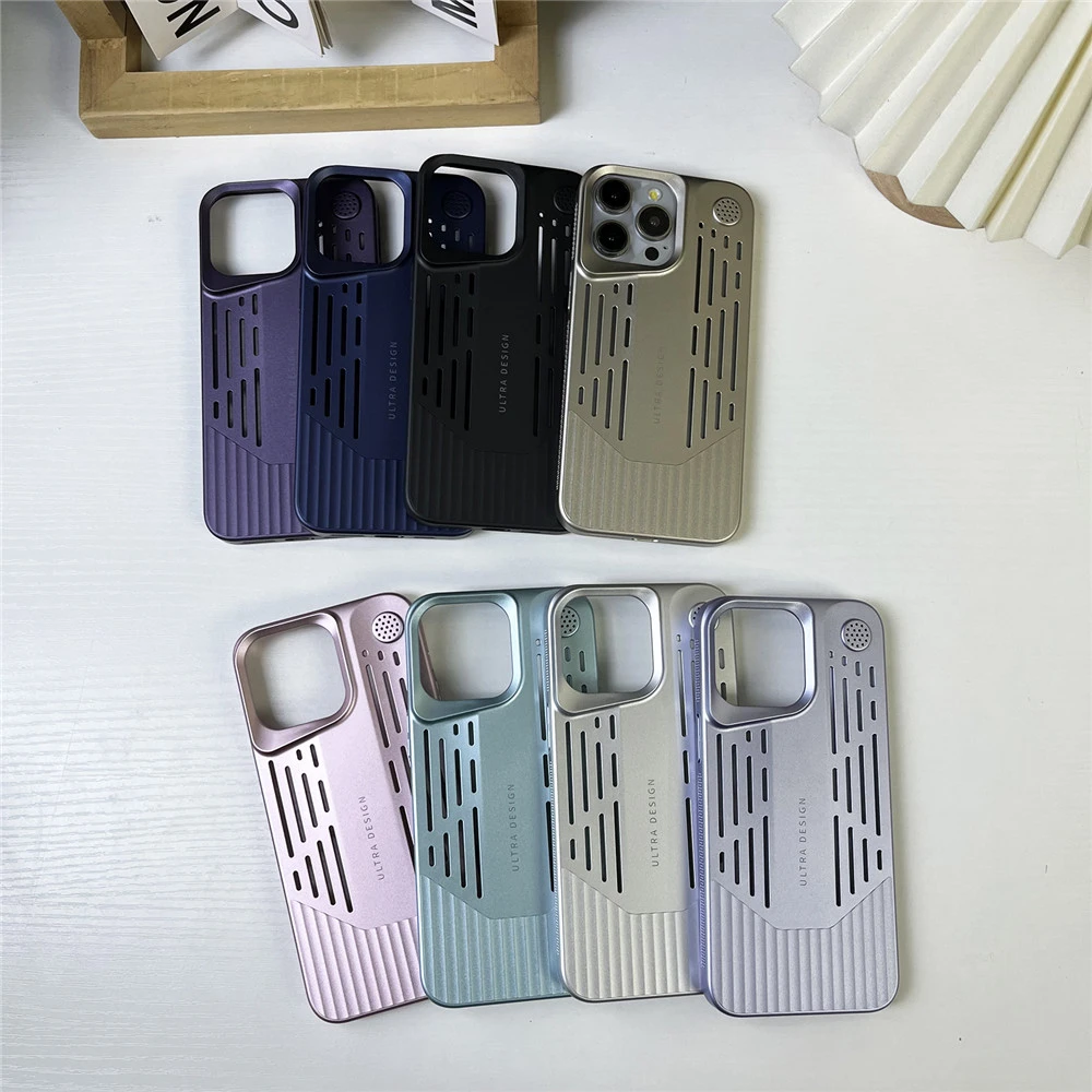 小众香熏散热手机壳适用苹果16/15PROMAX纯色壳iPhone14/13/12PRO