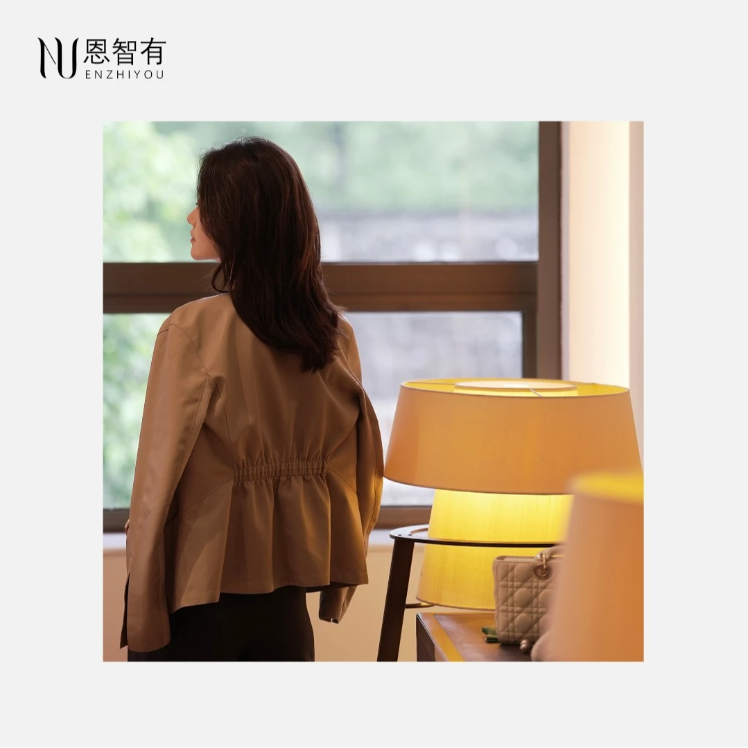 【恩智有皮草】珍藏系列 短款收腰皮衣