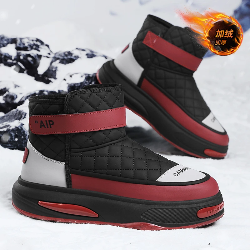 雪地靴男2024冬季新款大棉鞋男士休闲户外东北加厚保暖高帮休闲鞋