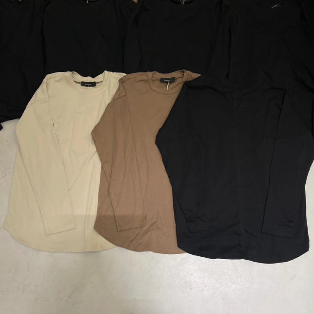 JIEJIEJIA -后背杆圆领光版长袖WJ19T