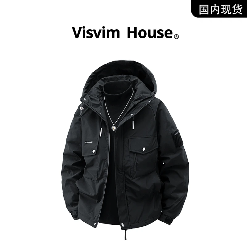 【品牌现货撤柜】VISVIM HOUSE冬季新款连帽保暖防风夹克外套男士