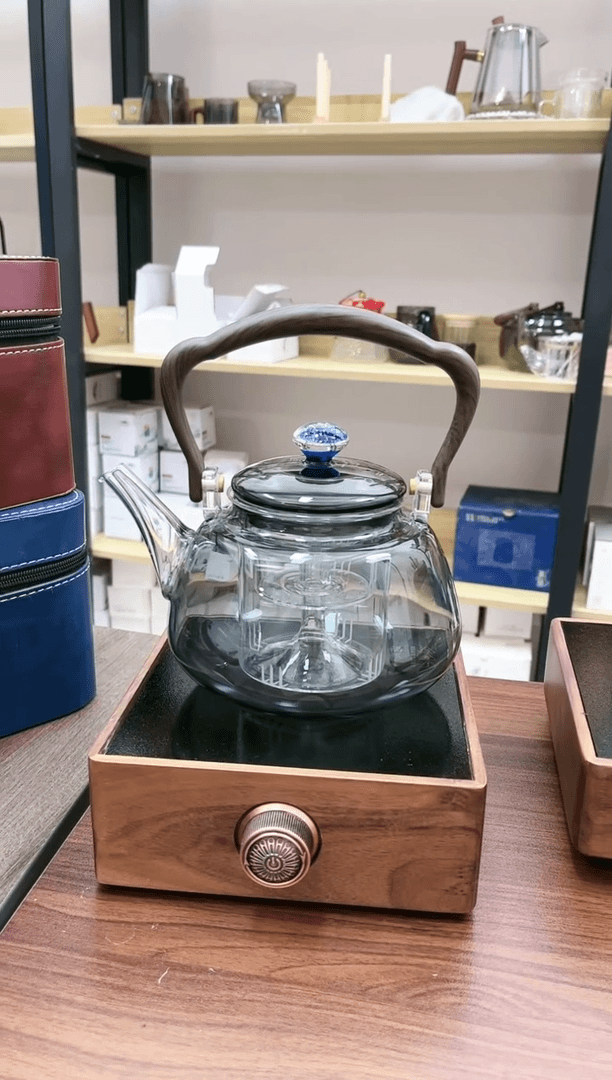 【闪购商品】实木电陶炉 星空壶 套组