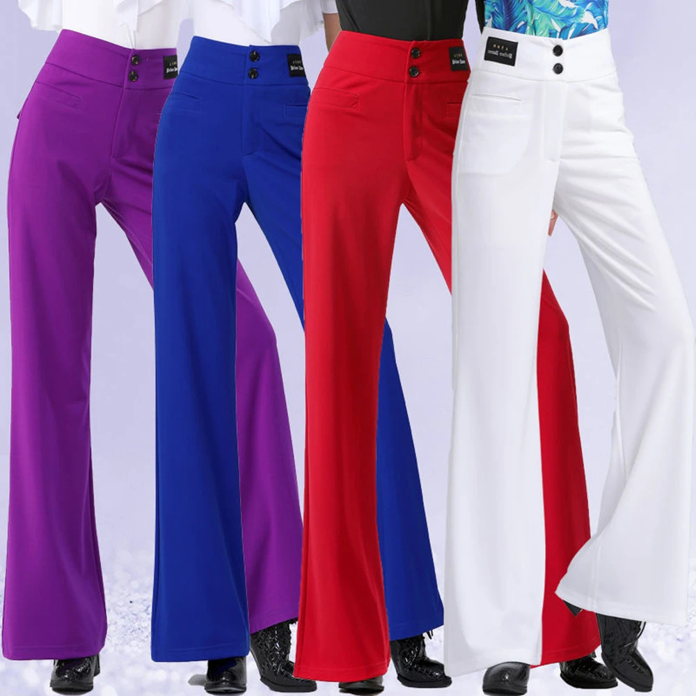 果果不不水兵舞长裤高腰兜盖裤吉特巴舞蹈裤子四季款弹力休闲裤女