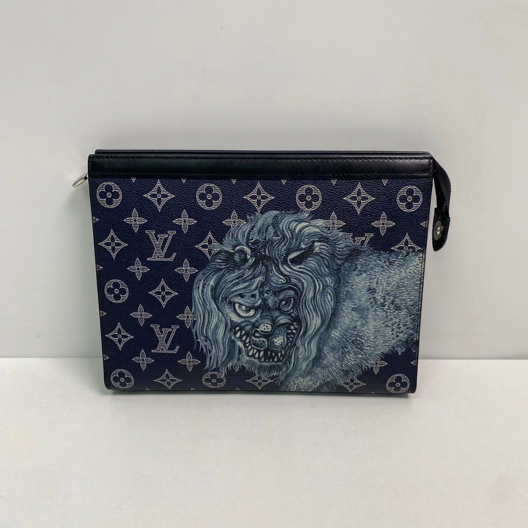 95新 LouisVuitton/路易威登 98新LV限量款动物园手拿包尺寸27/20