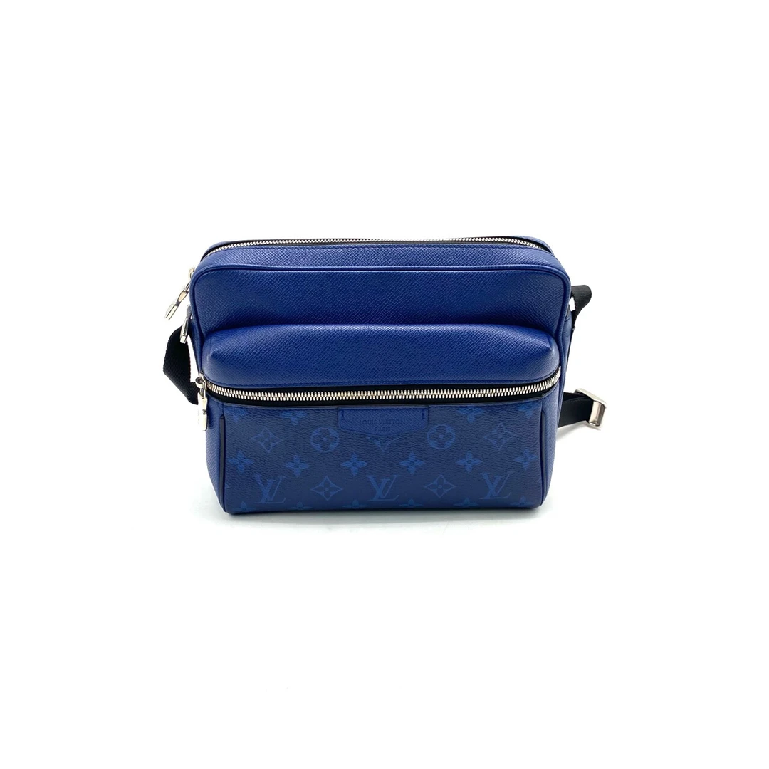 95新 LouisVuitton/路易威登 电光蓝outdoor邮差包 尺寸26/20