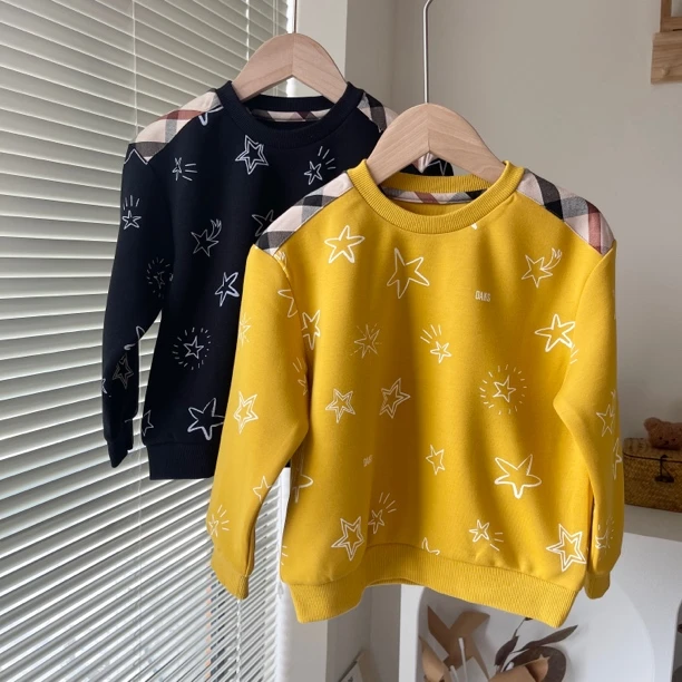 韩单 dak 24秋款 两色星星款 大童卫衣