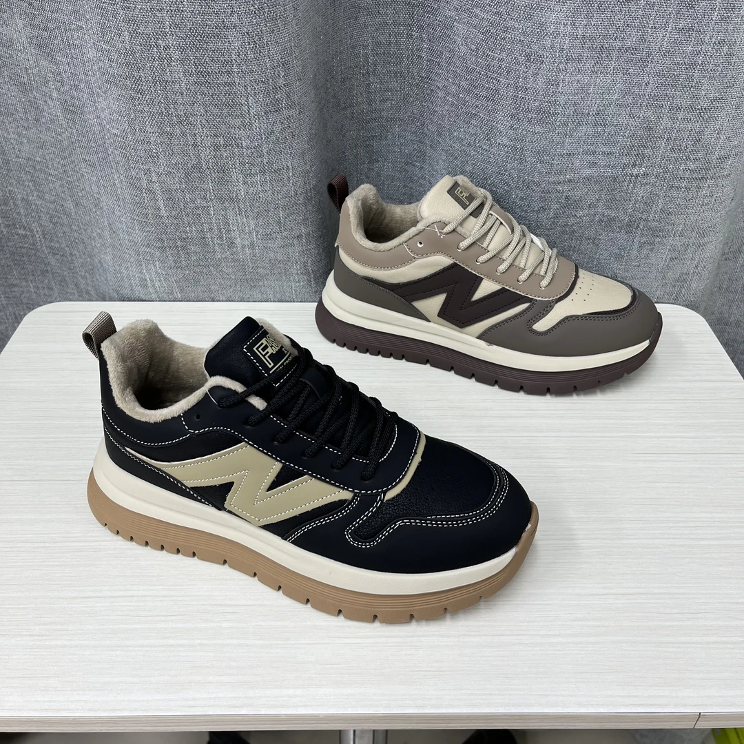 24137男士加绒防水休闲运动棉鞋