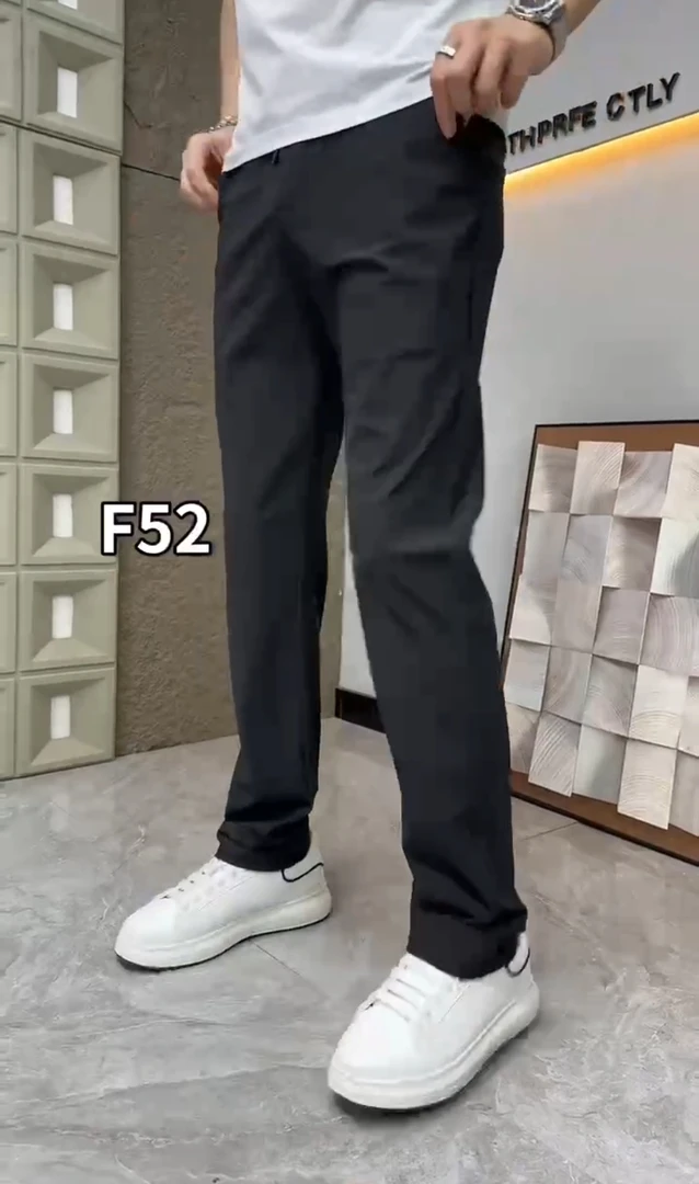 F52男夏季薄款直筒速干休闲裤