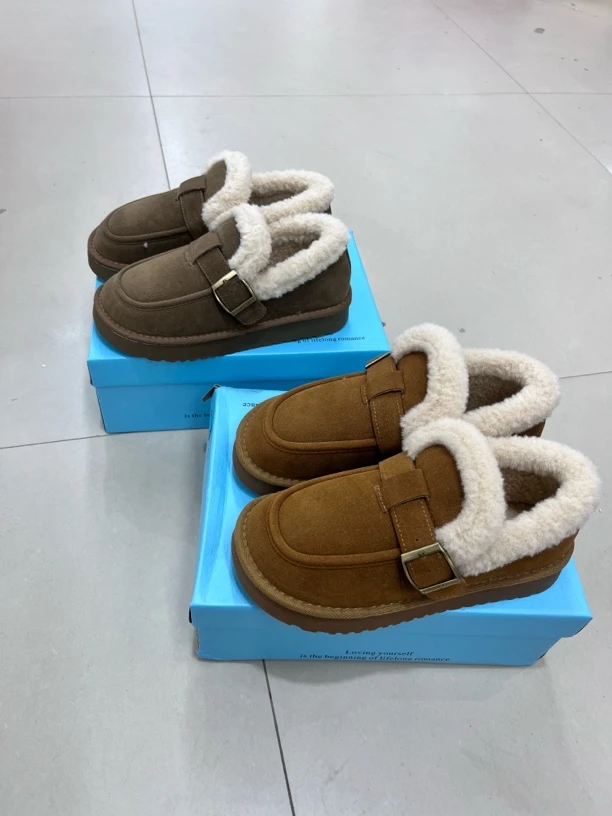 666-13女士时尚加绒博肯鞋