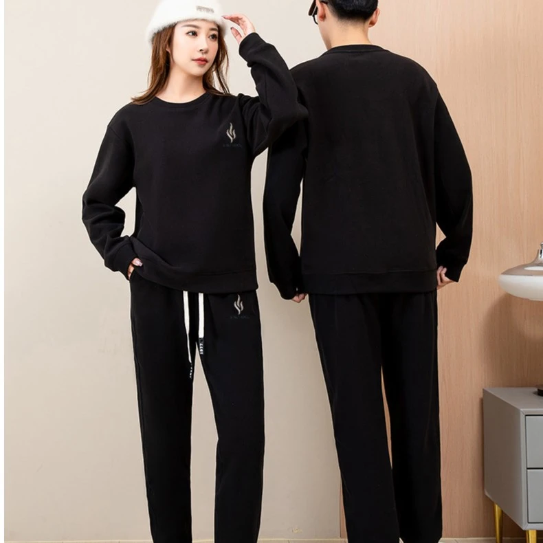 黑金暖甲沸腾男女同款速暖加厚套装----ZMC