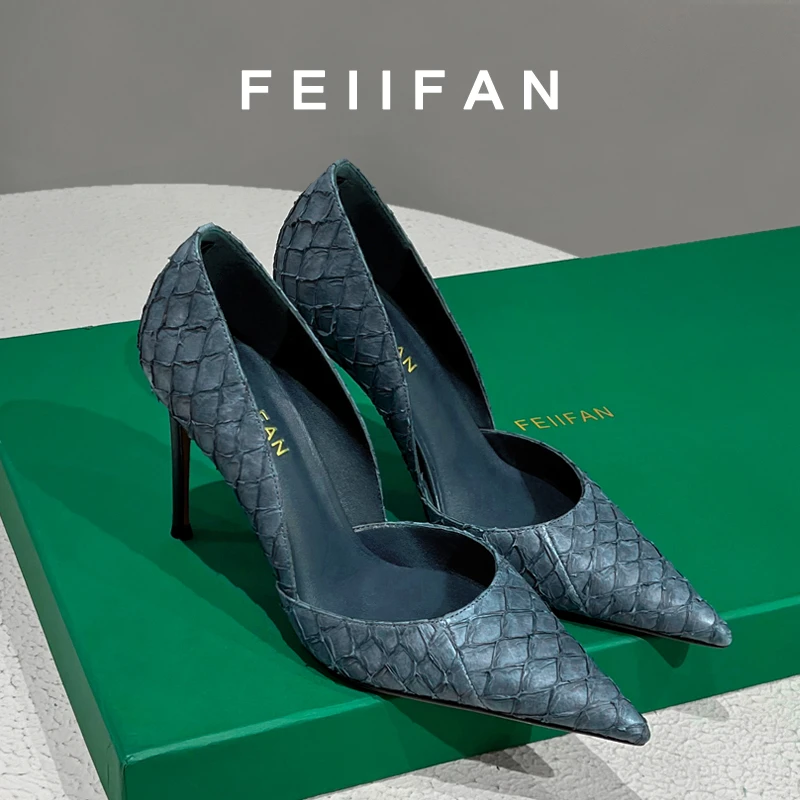 【XH】高跟鞋2024春秋季新款细跟高级感气质百搭女士尖头单鞋3785