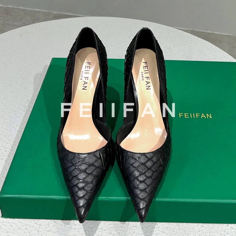 【XH】高跟鞋2024春秋季新款细跟高级感气质百搭女士尖头单鞋3786