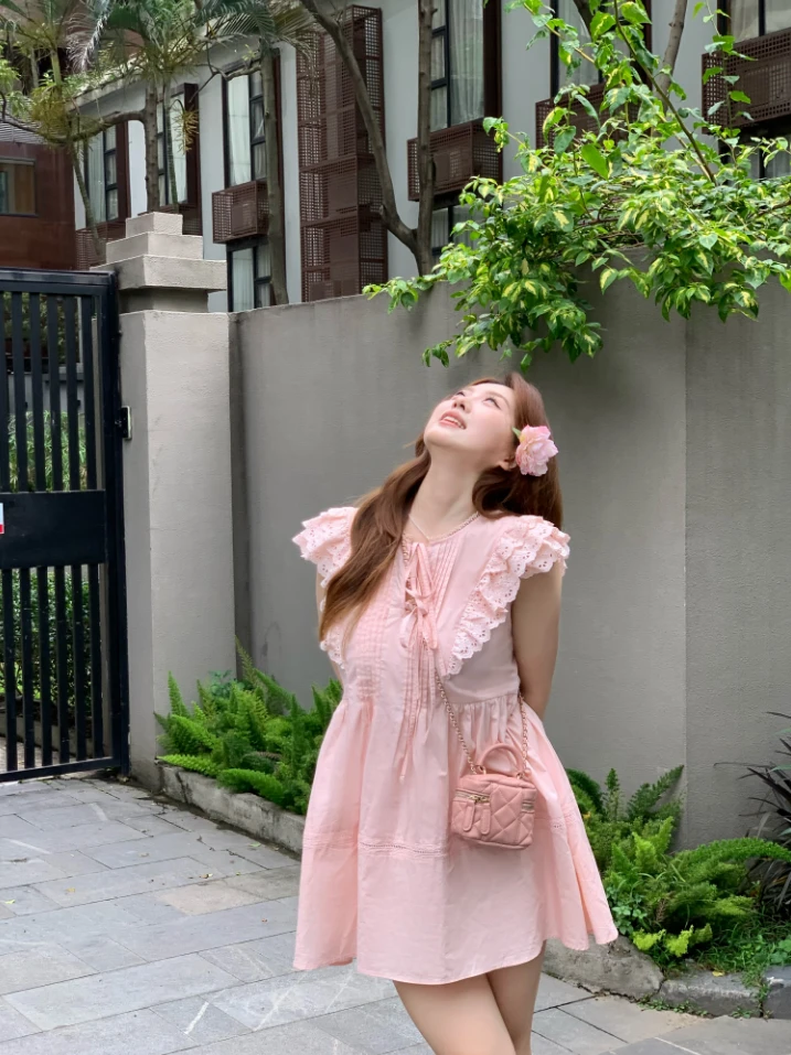 【Yez1】 “甜妹日记”可爱甜美百搭设计款连衣裙夏季显瘦