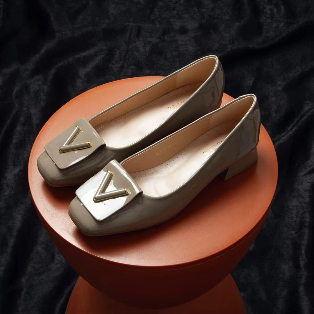 内外全真皮羊皮单鞋2024秋冬爆款时尚百搭吸湿排汗防臭脚轻职风鞋