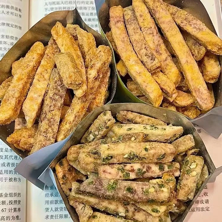 比薯条好吃！荔浦芋头条咸蛋黄香味酥脆香葱海苔 追剧零食网红小吃